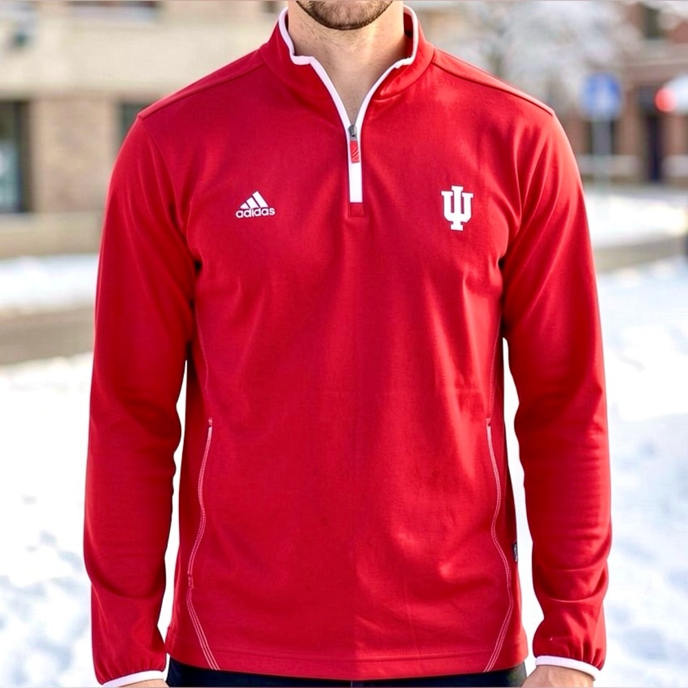 - Indiana University M 1/4 Zip Athletic Top! VGUC!